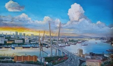 \"Владивосток. Золотой Рог, мост\"